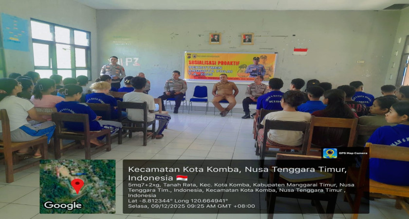 POLRES MANGGARAI TIMUR GELAR SOSIALISASI REKRUTMEN ANGGOTA POLRI T.A. 2025 DI SMAN 6 KOTA KOMBA