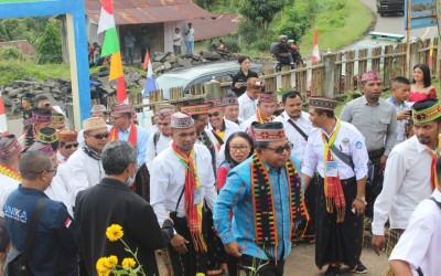 Buka Lomba FLS2N Tingkat MKKS SMA Manggarai Timur Inilah Pesan Bupati Andreas Agas